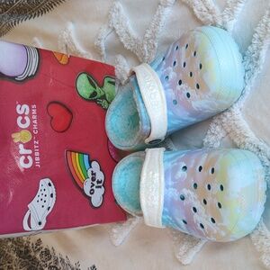 Youth size 3 lined Crocs